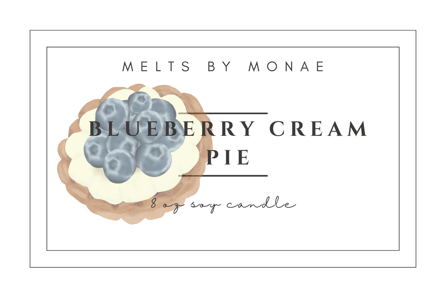 Blueberry Cream Pie